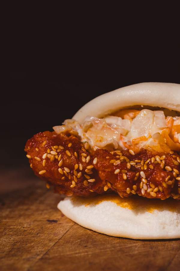 Korean Fried Chicken Bao